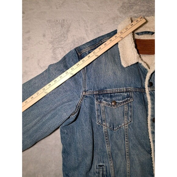 Men's Levis Sherpa Lined Vintage Style Denim Jacket Size 2XL Excellent Condition - Picture 8 of 9